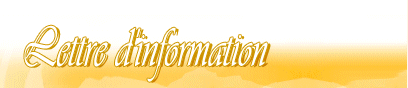 Lettre d'informations