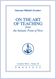 On the Art of Teaching, from the Initiatic Point of View (3)